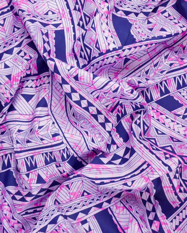 Polynesian fabric AVAE Purple - Tissushop